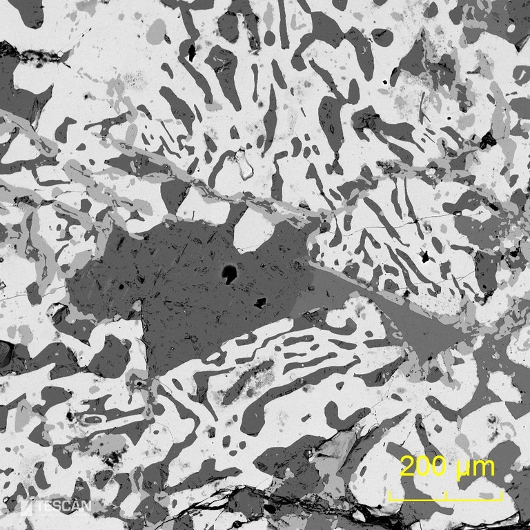 Complex sulphidic ore from magmatic deposit