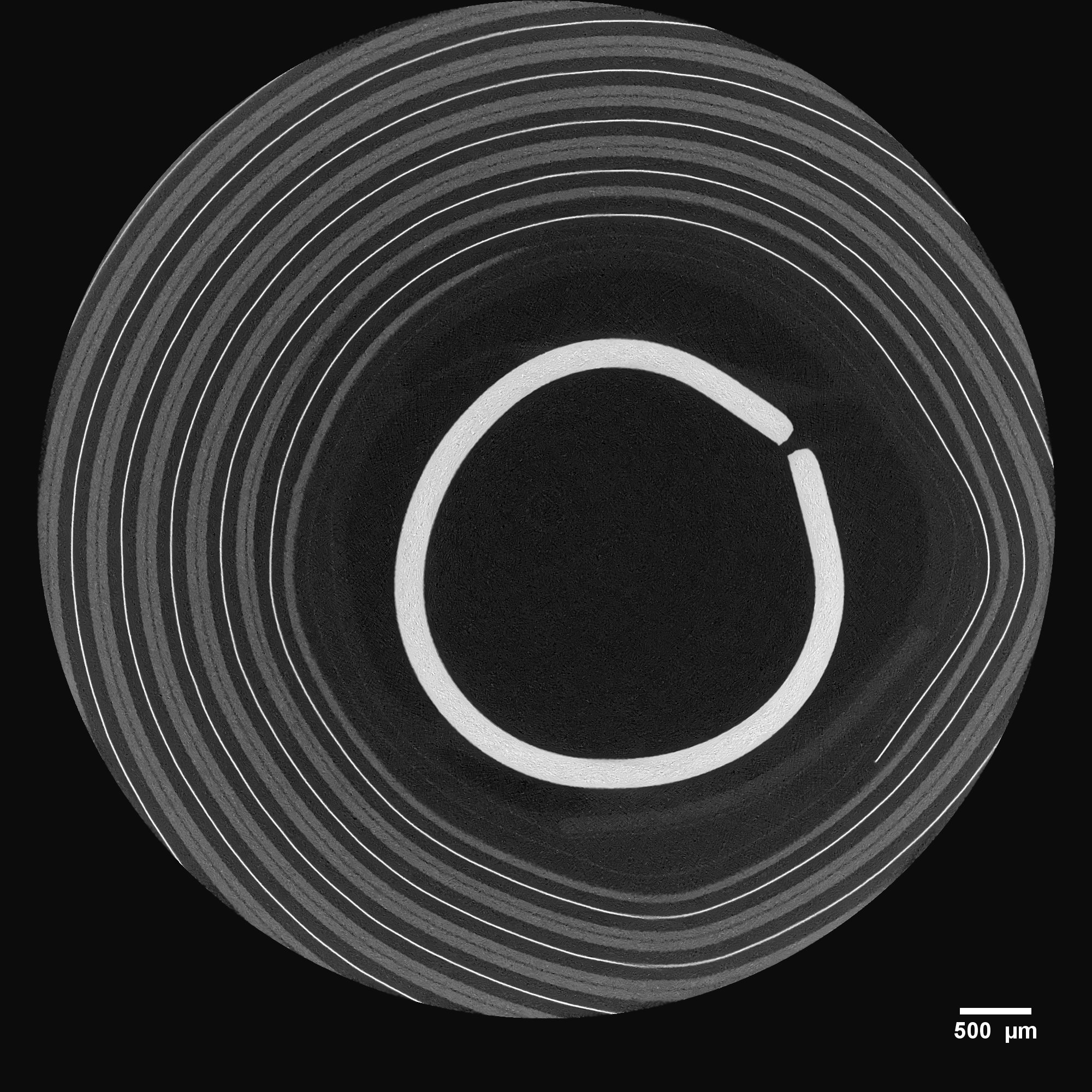 Lithium Ion Battery Volume of Interest Scan – 2D virtual cross section