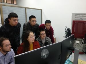 Figure 1. Advanced TIMA-X operator training. Front (L to R) Jakub VÝRAVSKÝ, MS LI Xiaorong, LIU Siqi, Back L-R: HUANG Baoyou, ZHANG Lei and CHEN Siyu. 