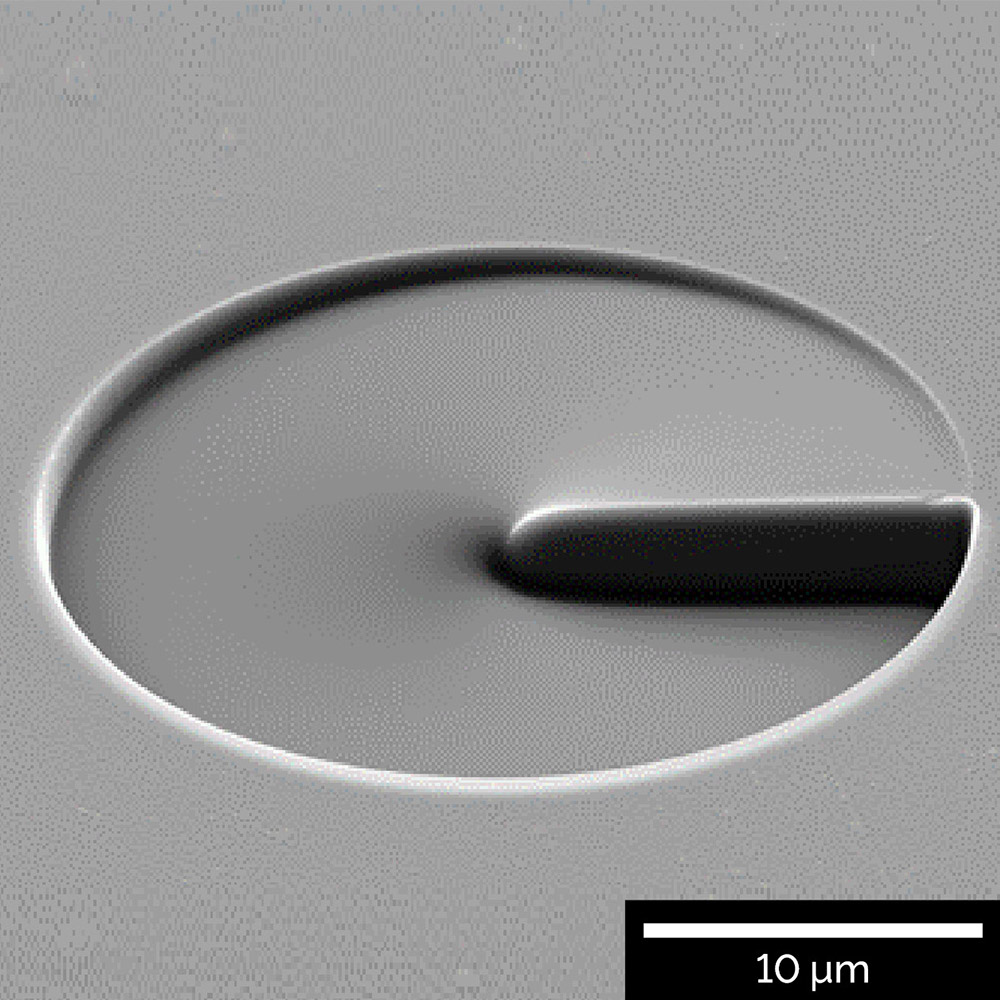 Nanofabrication of a 3D optical vortex structure using Python script